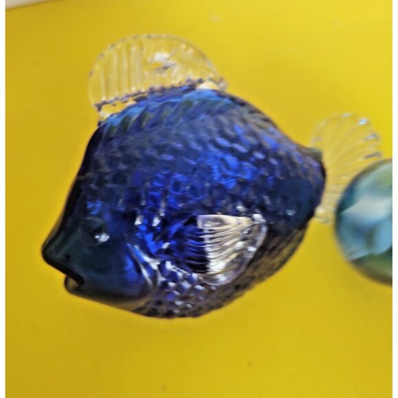 Murano Hand Blown Angel Fish & Glass Ball Hanging Ornaments - Picture 4 of 12